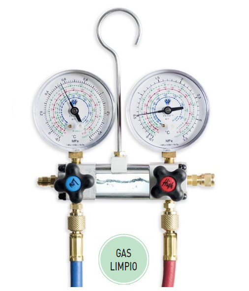 Refrigeration manometer R134a / 404A / 407C