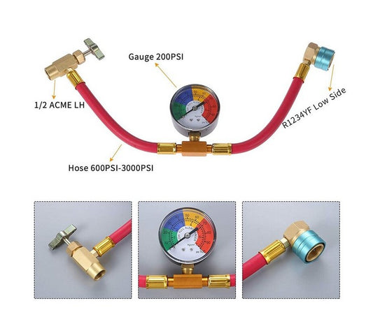 Car air conditioning charging hose R1234yf