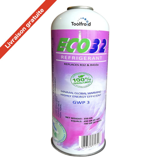 Identical refrigerant R32, Gas R32 compatible R410A