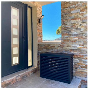 Cache climatiseur ALU Anthracite - taille S