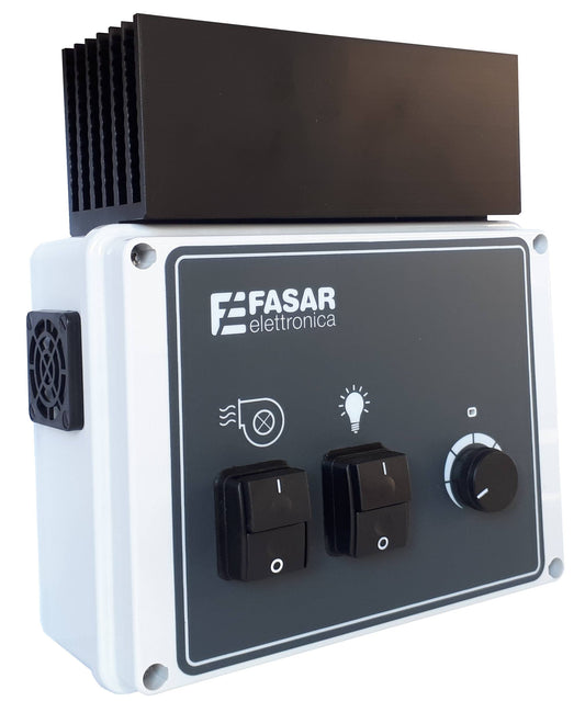 Wall-mounted electronic dimmers 8 A single-phase inverter with light and motor control