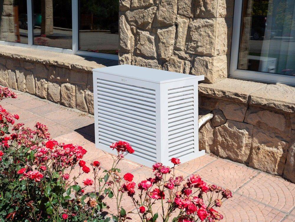 White ALU air conditioner cover - size L