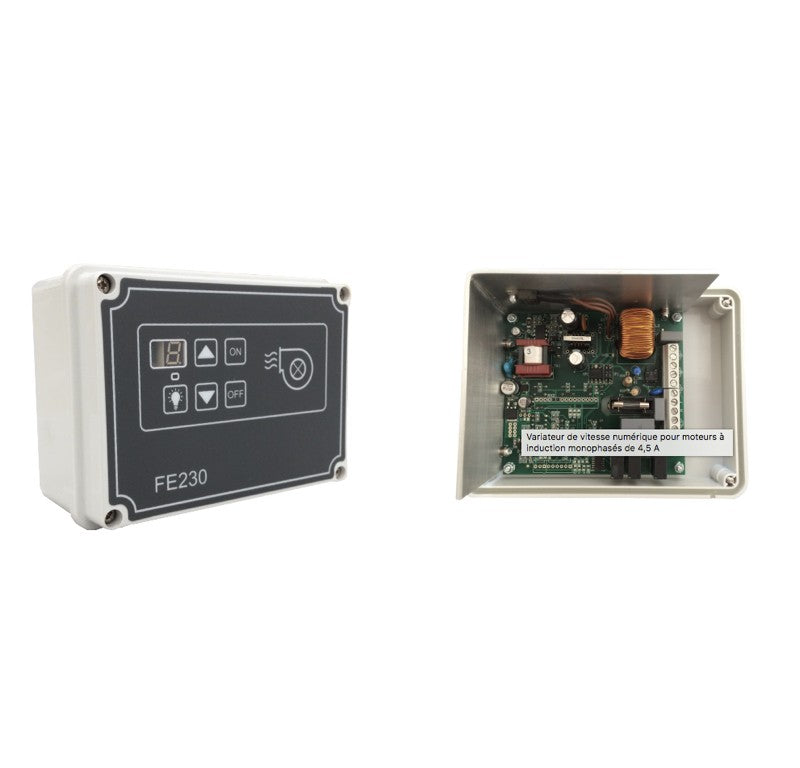 Electronic extractor hood dimmer