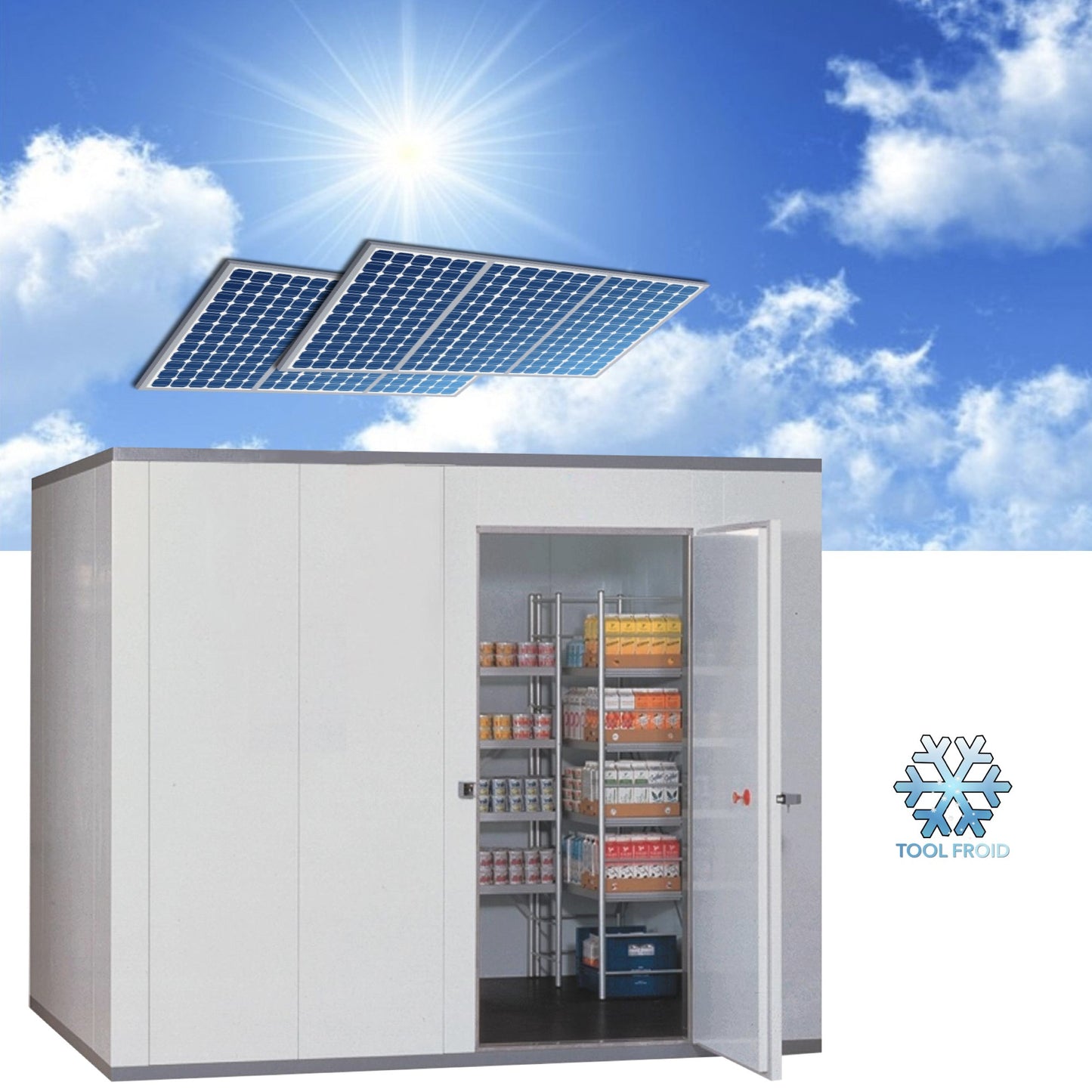 Chambre froide solaire 20m3