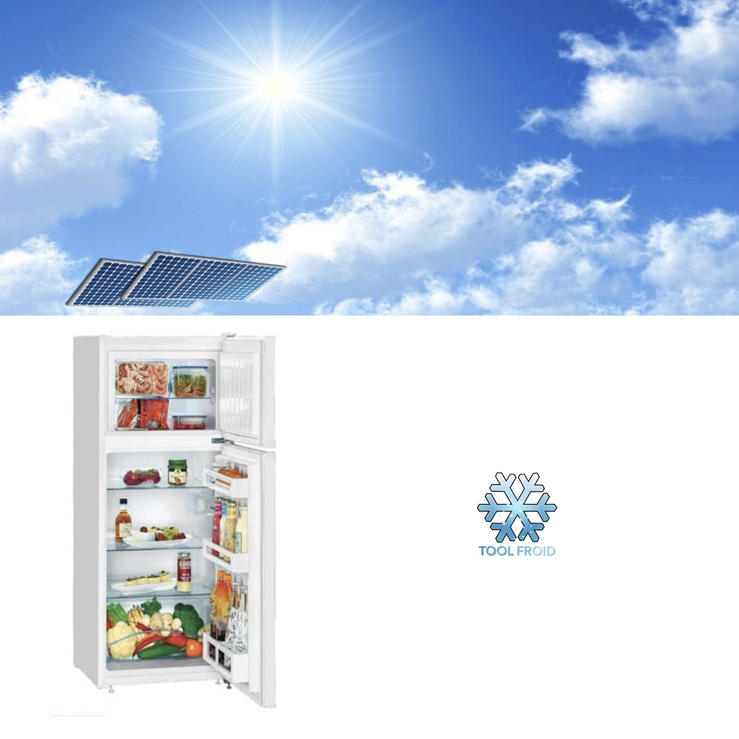 Réfrigérateur congélateur solaire