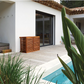 Wooden air conditioner cover - size M