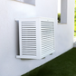 White ALU air conditioner cover - size M