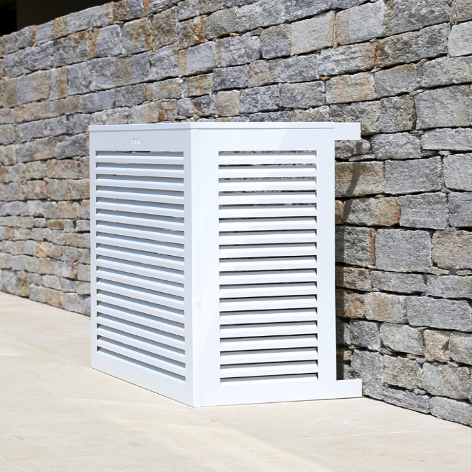 Cache climatiseur ALU blanc - taille S