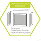Air conditioner cover ALU Anthracite - size S