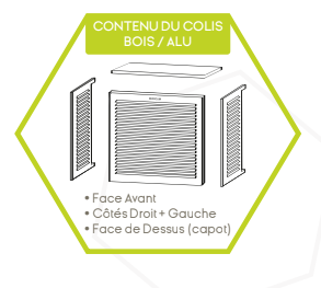 Air conditioner cover ALU Anthracite - size S